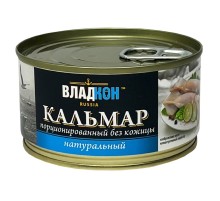 Кальмар командорский натуральный «Владкон», 185 г