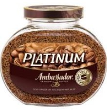 Кофе растворимый Ambassador Platinum, стеклянная банка 190 г