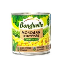 Кукуруза консервированная Bonduelle, банка с ключом 425 мл
