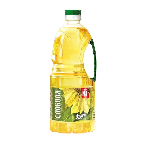 Масло подсолнечное рафинированное «Слобода», 1,8 л