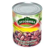 Фасоль красная в томатном соусе «Луговица», 360 г