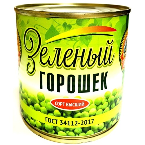 Горошек зелёный «Сохраним традиции», 400 г / 425 мл
