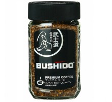 Кофе растворимый Bushido Black Katana, стеклянная банка 100 г