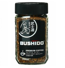 Кофе растворимый Bushido Black Katana, стеклянная банка 100 г