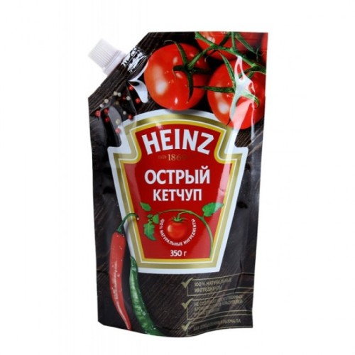 Кетчуп Heinz острый, дой-пак 350 г