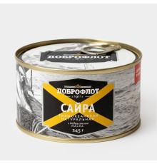 Сайра натуральная с добавлением масла «Доброфлот», 245 г