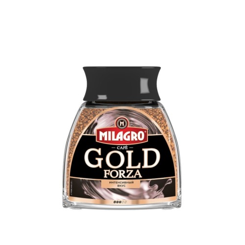 Кофе растворимый Milagro Gold Forza, стеклянная банка 95 г