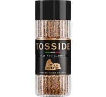 Кофе растворимый с каскарой Tosside Italiano Classic, стеклянная банка 95 г