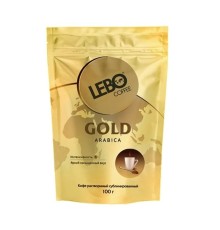 Кофе растворимый сублимированный LEBO Gold, пакет 100 г