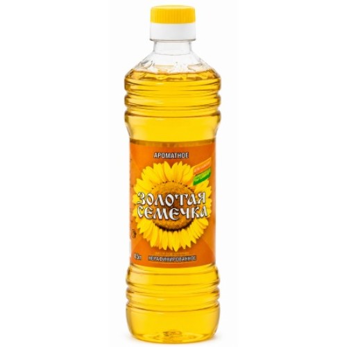 Масло подсолнечное нерафинированное «Золотая семечка», 500 мл