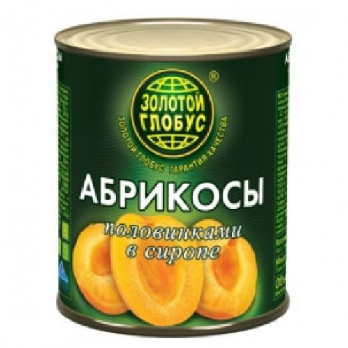 Сироптағы өрік жартысы 850мл Золотой Глобус – Өрік Шымкентте сатып алу | Золотой Глобус Сироптағы өрік жартысы 850мл Золотой Глобус – Павлодарда сатып алу | Золотой Глобус