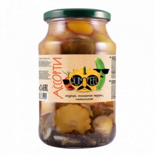 Патиссон, черри қызанақтары және қияр ассортиі 900г – Астанада сатып алу |