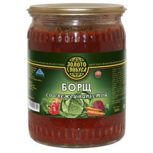 Жас қырыққабат қосылған борщ – Жеміс-көкөніс консервілері Түркістанда сатып алу | Жас қырыққабат қосылған борщ – Қарағандыда сатып алу |