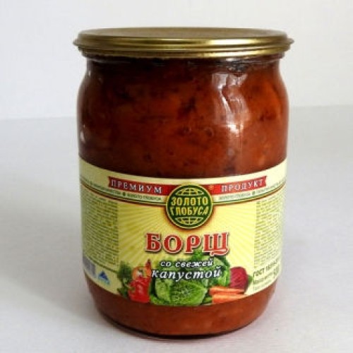 ПРЕМИУМ жас қырыққабат қосылған борщ – Жеміс-көкөніс консервілері Павлодарда сатып алу | ПРЕМИУМ жас қырыққабат қосылған борщ – Алматыда сатып алу |