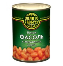 Томат соусындағы ақ үрмебұршақ 