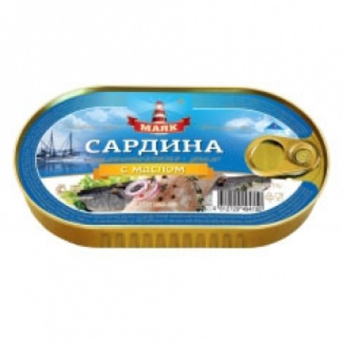 Май қосылған атлантикалық сардина филесі Маяк – Түркістанда сатып алу | Маяк
