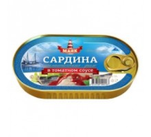 Томат соусындағы атлантикалық сардина филесі