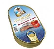 Филе сельди атлантической в томатном соусе Капитан Морей