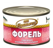 Табиғи кемпірқосақ форелінің кесектері