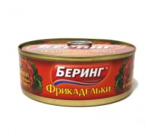 Томат соусындағы көкөніс гарнирі бар балық фрикаделькалары «Беринг»