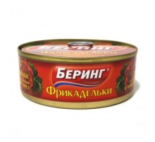 Томат соусындағы көкөніс гарнирі бар балық фрикаделькалары «Беринг»