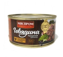 Туралған бұқтырылған сиыр еті 325гр. МЕМСТ «Мяспром»