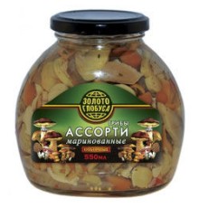 Маринадталған сұрыпталған саңырауқұлақтар ассортиі 550мл