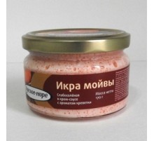 Креветка хош иісі бар крем-соустағы мойва уылдырығы 