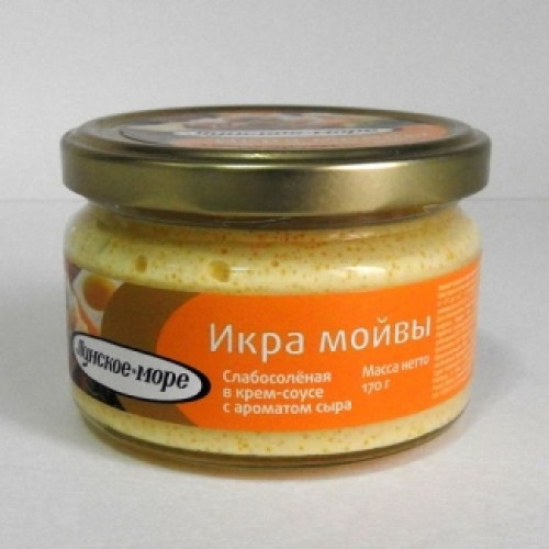 Ірімшік хош иісі бар крем-соустағы мойва уылдырығы Лунское море 170гр – Алматыда сатып алу | Лунское море