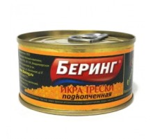 Икра трески подкопченая 125гр Беринг