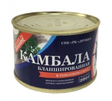 Томат соусындағы бланширленген камбала «Дружба»