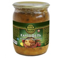 Саңырауқұлақпен бұқтырылған картоп