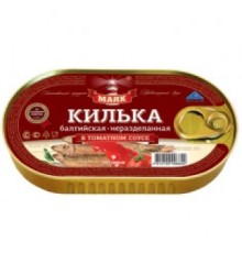 Томат соусындағы балтық шабағы 