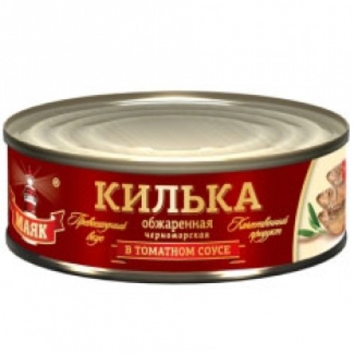 Томат соусындағы қуырылған қара теңіз шабағы «Маяк» – Түркістанда сатып алу | Маяк