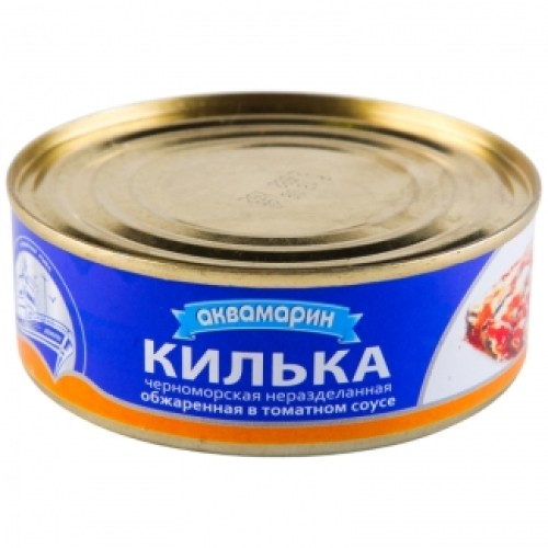 Томат соусындағы қуырылған шабақ «Аквамарин» 240г – Килька Павлодарда сатып алу | Аквамарин Томат соусындағы қуырылған шабақ «Аквамарин» 240г – Шымкентте сатып алу | Аквамарин