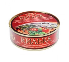 Томат соусындағы қуырылған шабақ «Пролив»