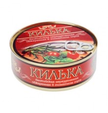 Томат соусындағы қуырылған шабақ «Пролив»