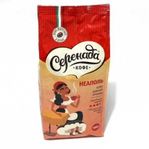 Дәнді кофе Серенада НЕАПОЛЬ 1000g – Кофе Алматыда сатып алу | Серенада Дәнді кофе Серенада НЕАПОЛЬ 1000g – Қарағандыда сатып алу | Серенада