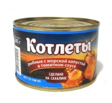 Томат соусындағы теңіз қырыққабаты қосылған балық котлеттері Томат соусындағы теңіз қырыққабаты қосылған балық котлеттері