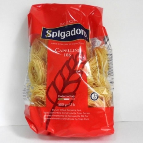 Макарон Capellini 106 500гр Spigadoro – Макарон өнімдері Түркістанда сатып алу | Spigadoro Макарон Capellini 106 500гр Spigadoro – Астанада сатып алу | Spigadoro