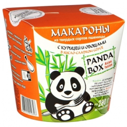 Қышқыл-тәтті соустағы тауық еті мен көкөністер қосылған макарон PANDA BOX – Қарағандыда сатып алу | PANDA BOX