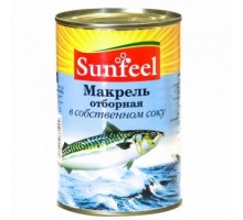 Өз сөліндегі сұрыпталған макрель 425г