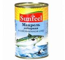 Өз сөліндегі сұрыпталған макрель 425г