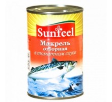 Томат соусындағы сұрыпталған макрель 425г