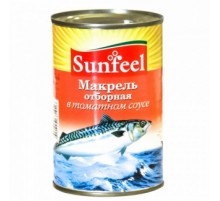Томат соусындағы сұрыпталған макрель 425г Томат соусындағы сұрыпталған макрель 425г