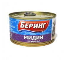 Табиғи мидиялар 185г «Беринг» Табиғи мидиялар 185г «Беринг»