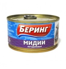 Табиғи мидиялар 185г «Беринг» Табиғи мидиялар 185г «Беринг»
