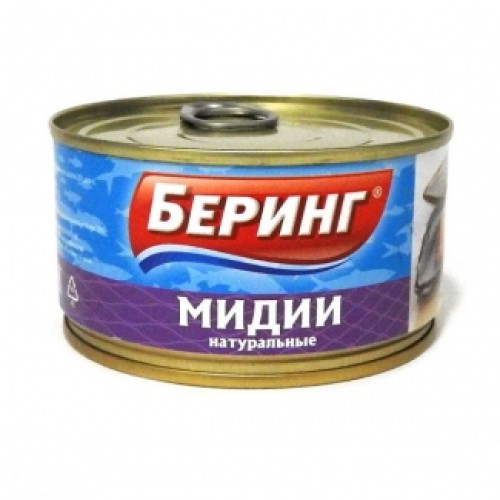 Табиғи мидиялар 185г «Беринг» – Балық консервілері Оралда сатып алу | Беринг Табиғи мидиялар 185г «Беринг» – Бішкекте сатып алу | Беринг