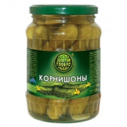 Корнишон қиярлары 720мл Золотой Глобус – Қияр Астанада сатып алу | Золотой Глобус Корнишон қиярлары 720мл Золотой Глобус – Түркістанда сатып алу | Золотой Глобус