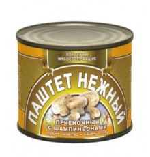 Шампиньон қосылған нәзік бауыр паштеті  Шампиньон қосылған нәзік бауыр паштеті